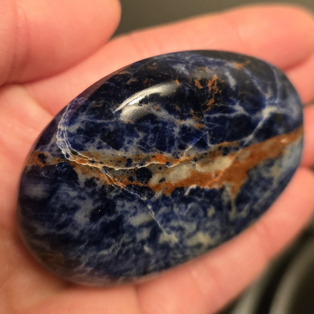 Sunset Sodalite Palm Stone